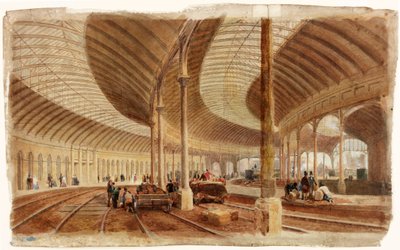 Interior of the Central Station, Newcastle upon Tyne by John Dobson